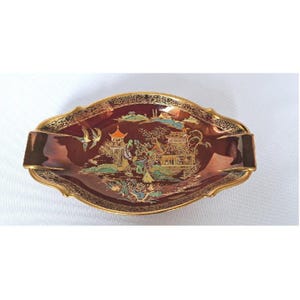 Vintage Carlton Ware Rouge Royale Mikado Pattern Dish
