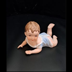 Vintage Bisque Porcelain Piano Baby