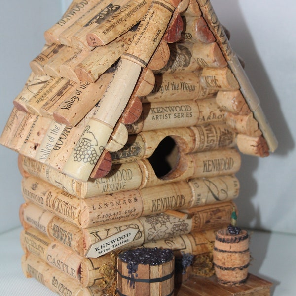 Cork Birdhouse Etsy