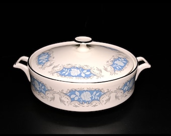 Vintage Aynsley Moonlight Rose 182 Round Covered Vegetable Tureen