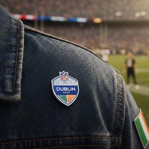 Official NFL Dublin 2025 Pin | First Ever NFL Pro Game in Ireland | Croke Park | Steelers vs Vikings Limited Edition