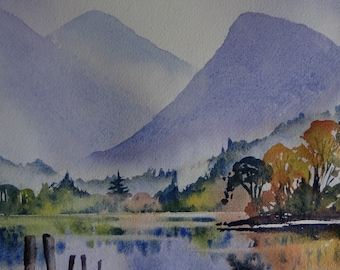 Derwentwater Beginners watercolour Tutorial