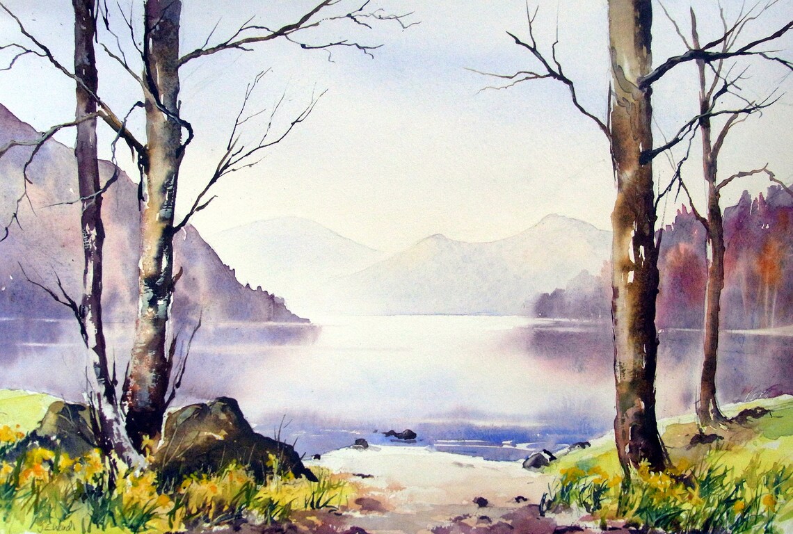 Ullswater Daffodils Signed Print Etsy UK