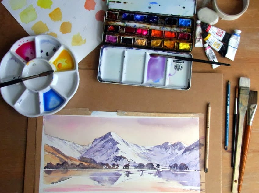 30 watercolor painting ideas for beginners - Gathered