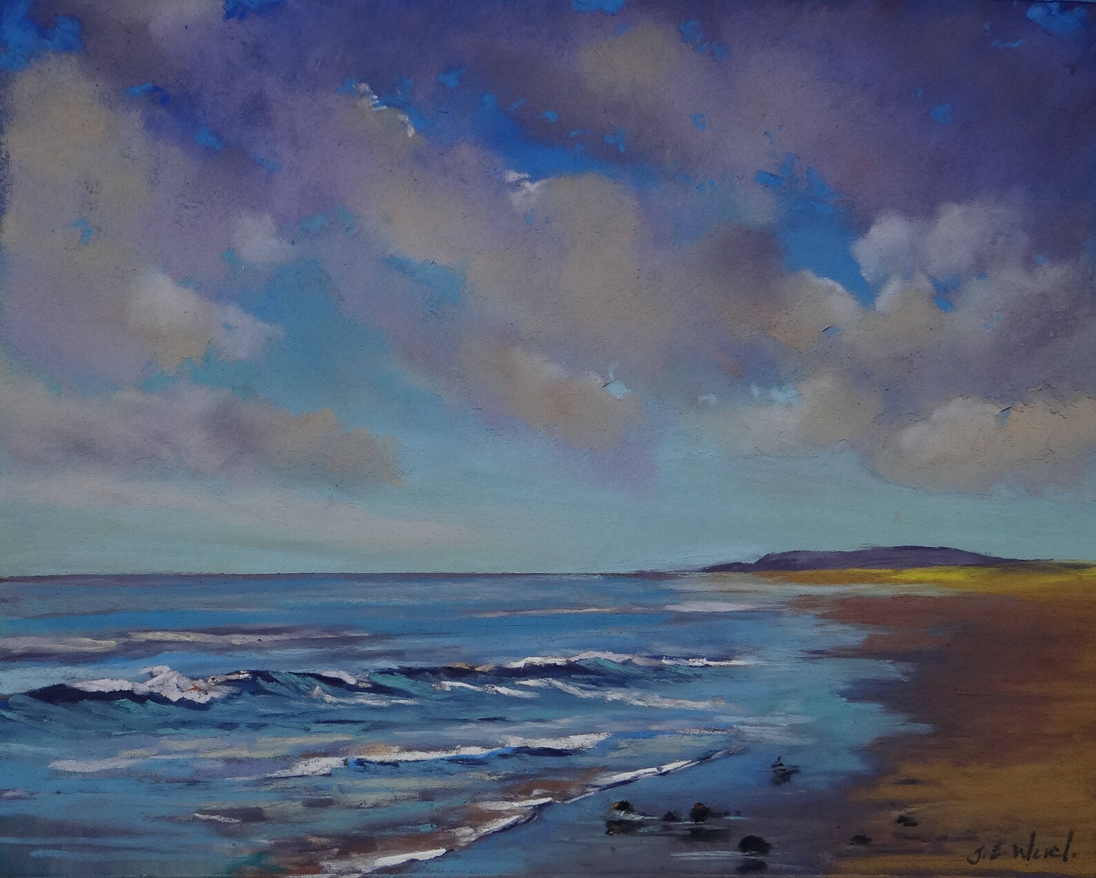 Seascape Pastel Tutorial With Video Demonstration. Etsy Singapore