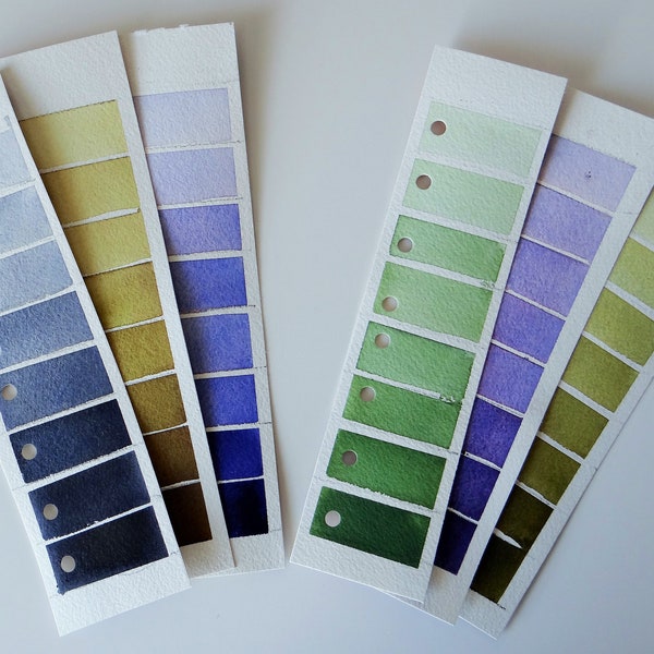 How to make Tonal value cards in Watercolour
