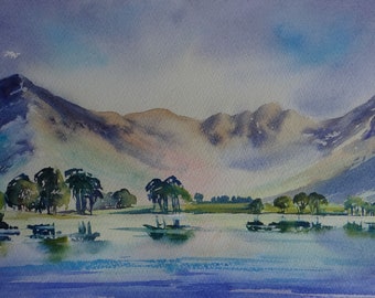 Buttermere  Step by Step Watercolour tutorial