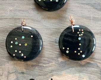 Zodiac Pendants Star Patterns