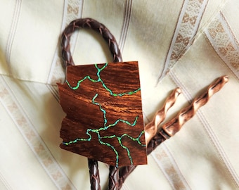 Bolo Tie Arizona Rivers