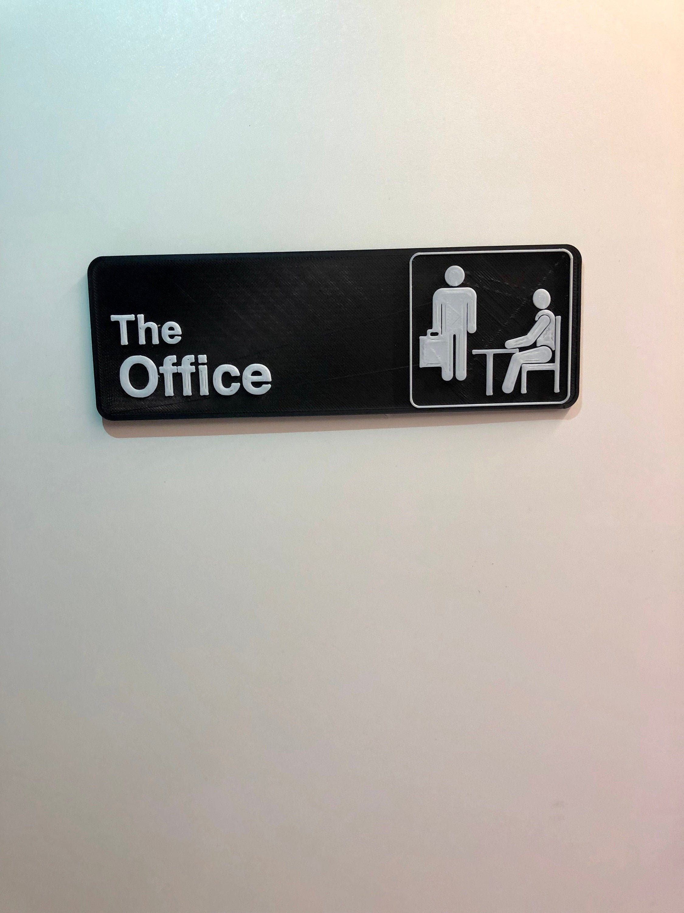 Customizable 3D Printed the Office Sign - Etsy