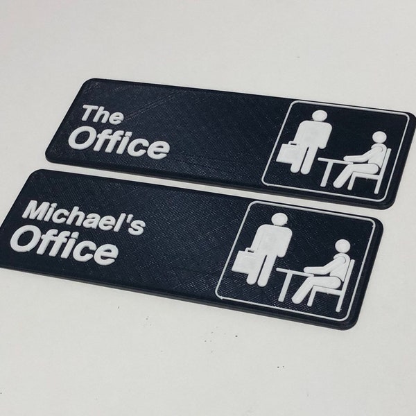 Customizable 3D Printed "The Office" Sign