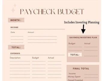 Digitale budgetsjabloon