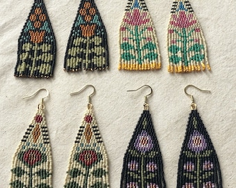 Folk Flower Earrings