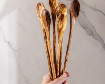 Grande cuillère à mélanger en bois
