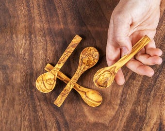 Cuillère à épices en bois pour bébé