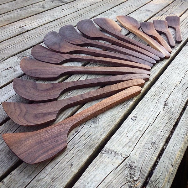 Walnut Spatula Etsy