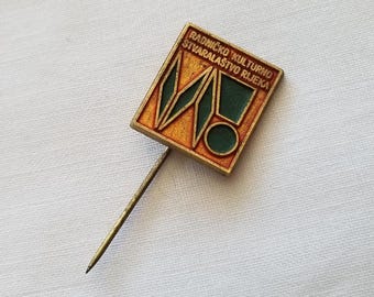 Workers' Cultural Creativity Rijeka Yugoslavian/Croatian Vintage Stick/Lapel Pin