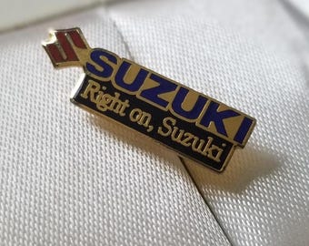 Suzuki Vintage Metal Enamel Pin
