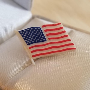 Amerikanische Flagge Vintage Sammler Souvenir Pin. USA.
