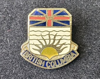 Escutcheon(Shield) of British Columbia Enamel Lapel Pin