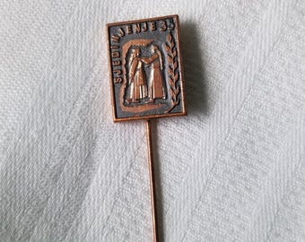Yugoslavia 1935 Women's Feminist Movement Lapel Stick Pin