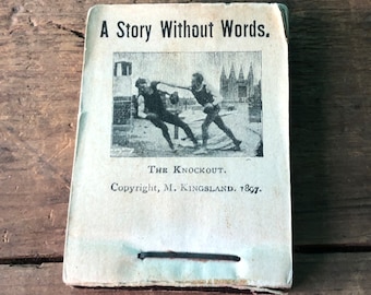 Gies & Co. Living Photograph, "The Knockout" 1897 Motion Picture Book