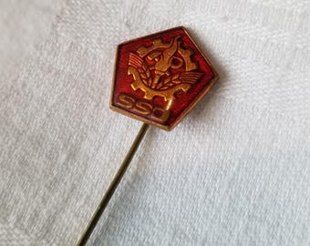 Confederation of Trade Unions of Yugoslavia (SSJ) Vintage Stick/Lapel Pin