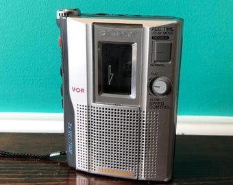 Sony TCM-200DV 1990's Handheld Cassette Player and Voice Recorder