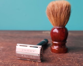 Vintage Schick Krona Razor and Shaving Brush