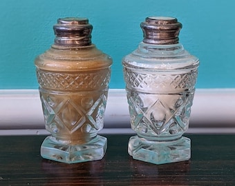 Sterling Lid  Salt and Pepper Shaker Set