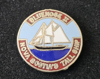 Nova Scotia's Tall Ship Bluenose II Enamel Lapel Pin