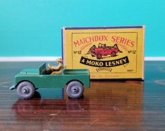 Matchbox Series #12A. Land Rover. 1954-1959. Moko Lesney England.