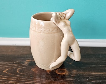 Vintage Nude Figure Collectible Mug