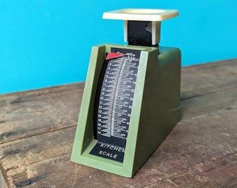 Vintage Mini Cute Kitchen Scale 500g Olive Green