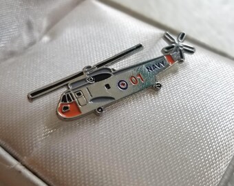 Sikorsky SH-3 Sea King Helicopter Royal Canadian Navy Vintage Metal Enamel Pin