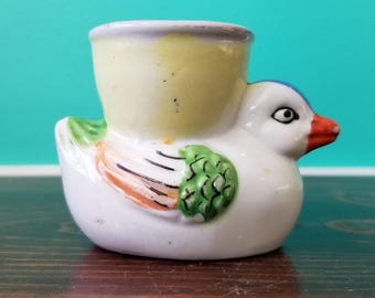 Vintage Ceramic Duck Egg Cup. 1950s-1960s. Japan.