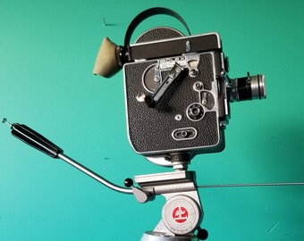 1962 Bolex H8 REX - HI8 Movie Camera With Tripod
