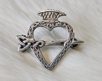 Iona Scottish Luckenbooth Sterling Silver Brooch