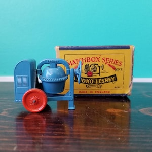VTG MATCHBOX MOKO LESNEY No.26 Cement Mixer Truck 1950's original Box Package