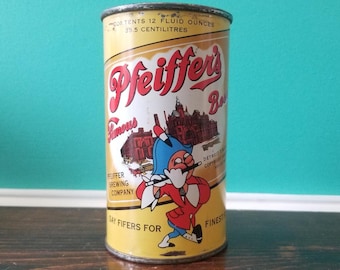Pfeiffer's Famous Beer 1950's Empty Beer Can. USA.