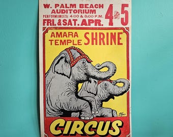 Ray Dirgo Original Circus Poster. 1970's Hanna-Barbera Cartoons. USA.