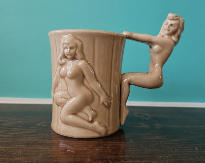 Featured listing image: Vintage Nude Figure Collectible Mug