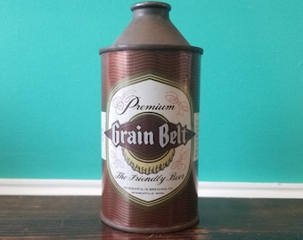 Grain Belt 1930's Empty Cone Top Beer Can. USA
