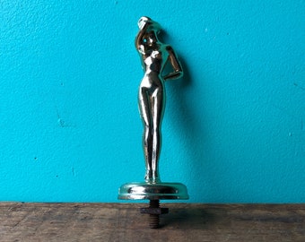 Vintage Gold Tone Nude  Lady Trophy Figurine