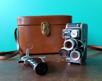 Vintage Paillard-Bolex D-8L 8mm Film Camera Kit, 1959