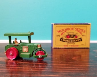 Matchbox Series #1A. Diesel Road Roller. 1954-1955. Moko Lesney England.