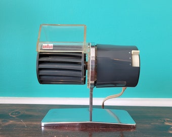 HL121 Braun Desk Fan Design by Reinhold Weiss