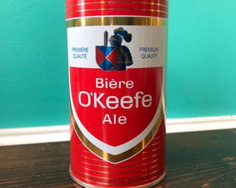 O'Keefe Ale 1970's Empty Pull-tab Beer Can. Montreal, Canada.