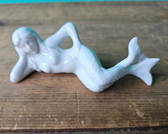 Rare Vintage Two-Finned Mermaid Figurine/Aquarium  Decor