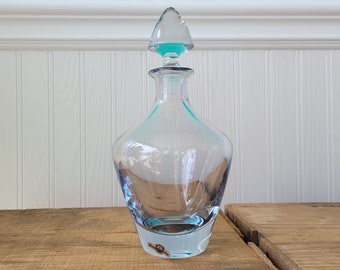 Strombergshyttan Mid Century Art Glass Decanter